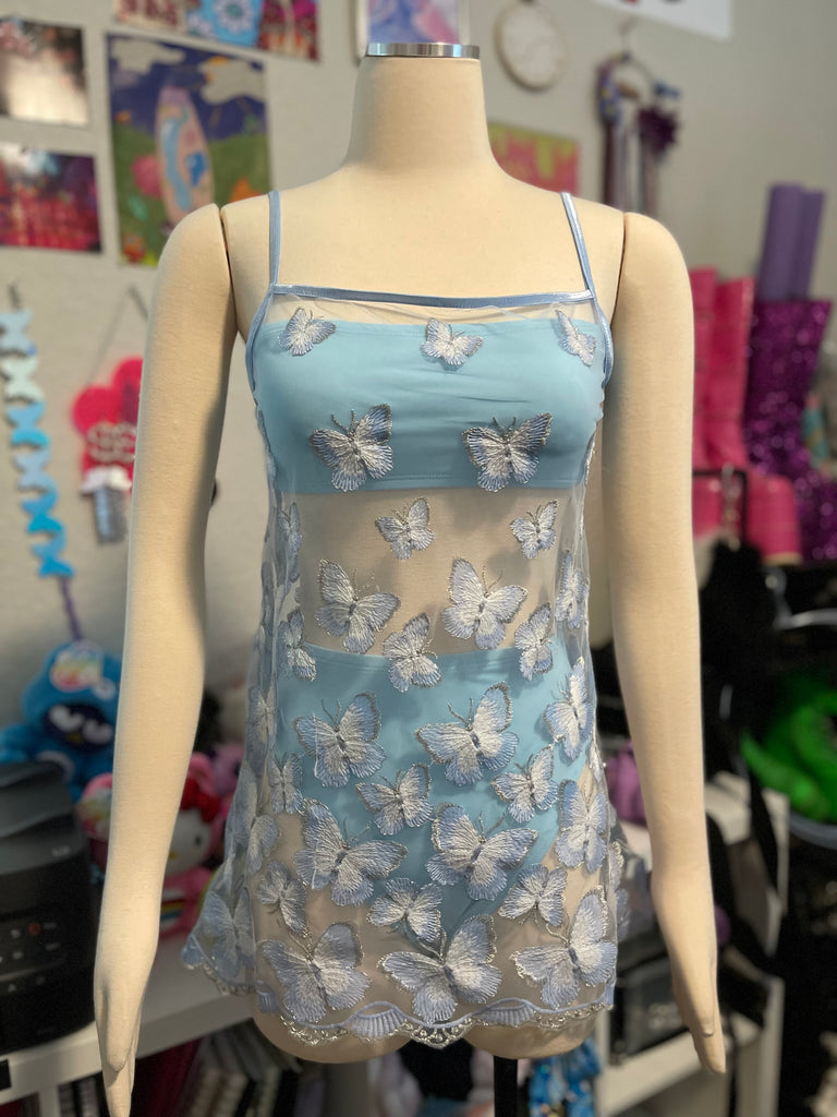 Blue Mariposa Dress